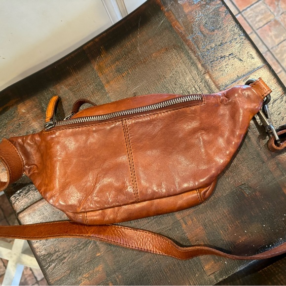 Anthropologie Vilencia Holland Leather Woven Braided Belt Bag Fanny Purse - Picture 2 of 4